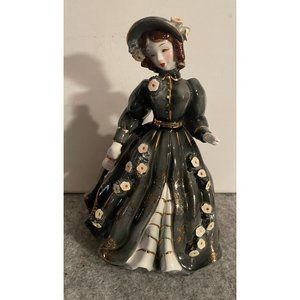 Vintage 1956 George Lefton Girl in a Green Dress   # 1144